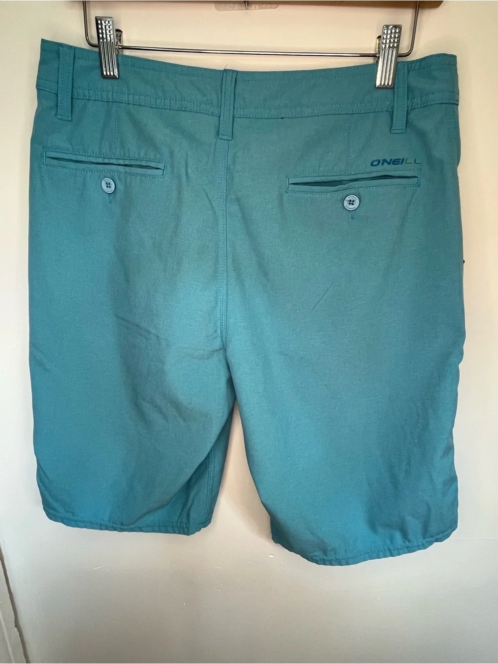 O'Neill Hybrid Shorts Mens 30 Teal Aqua Blue Boardshorts Amphibious Quick Dry